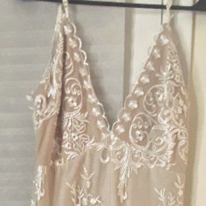 White Lace Romper Dress